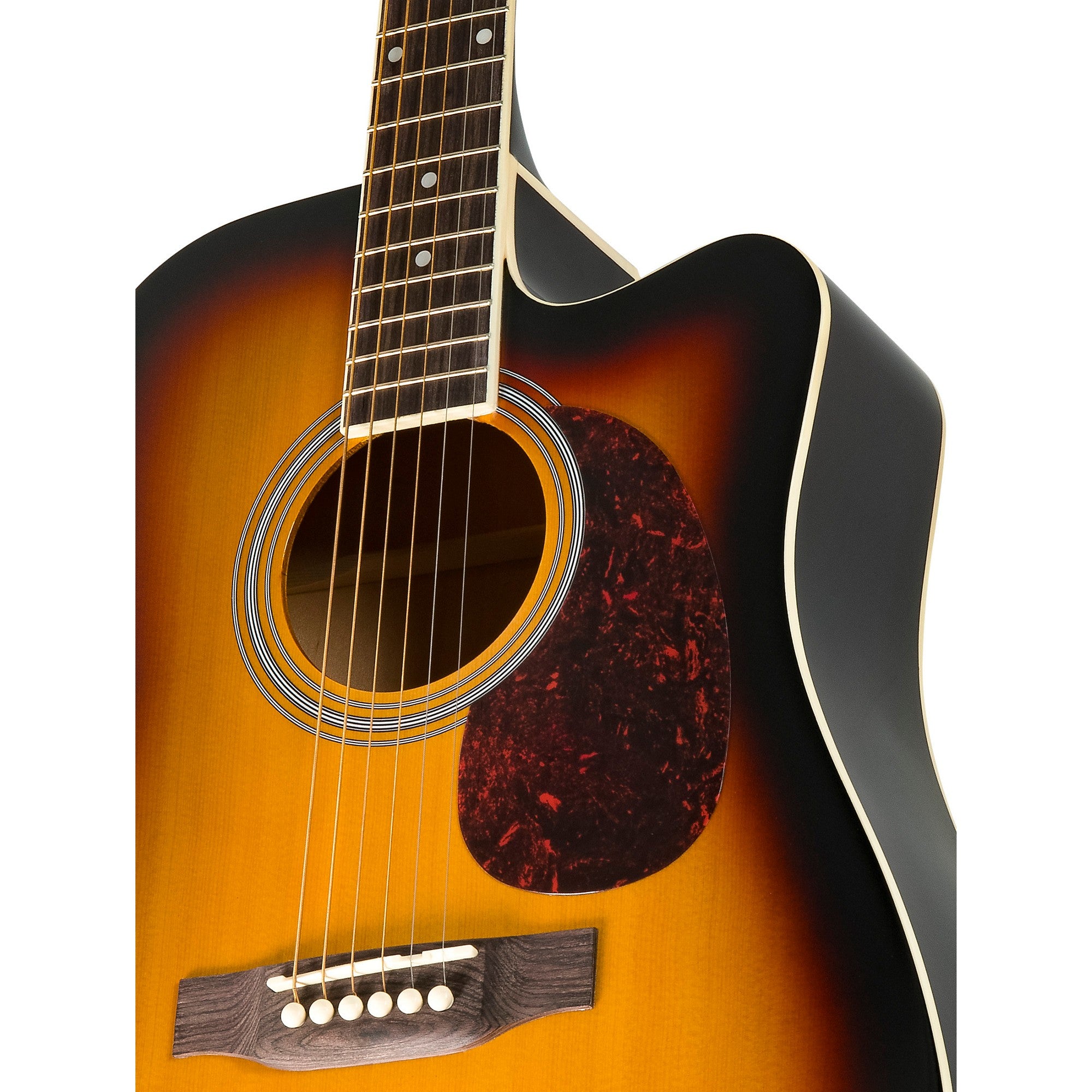 Rogue RA-110D-CE Dreadnought Cutaway Acoustic-Electric Guitar Sunburst
