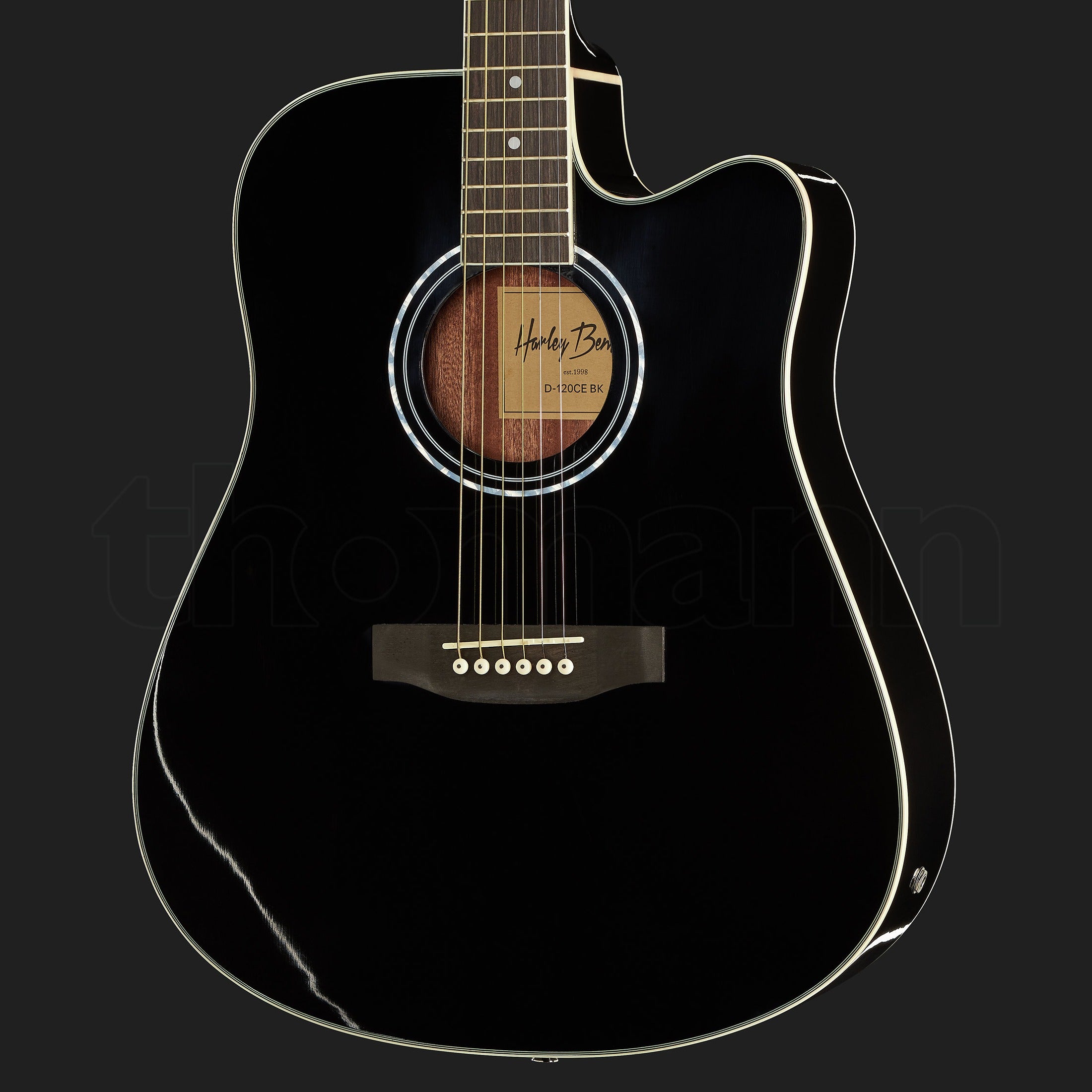 Harley Benton D-120CE BK