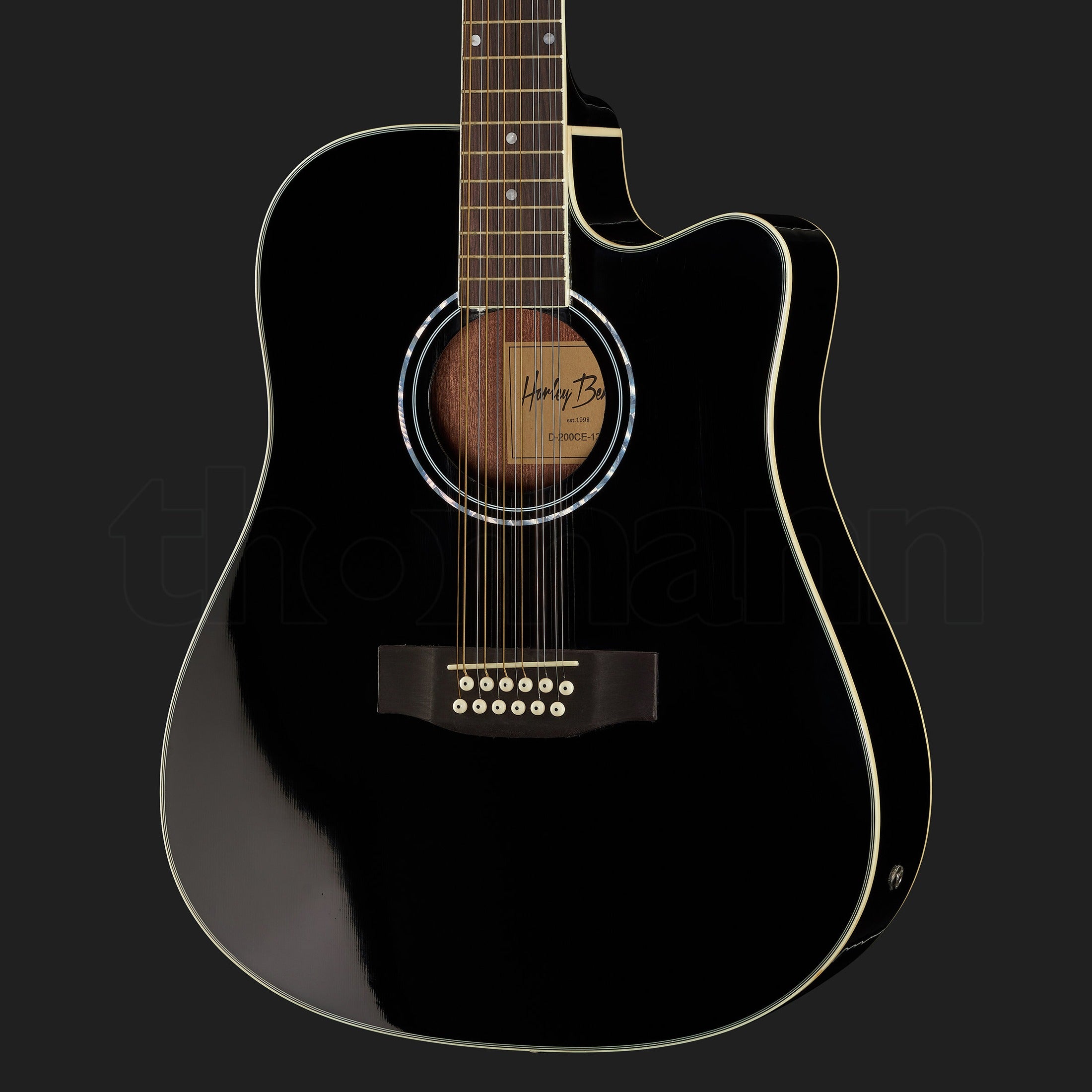 Harley Benton D-200CE-12BK