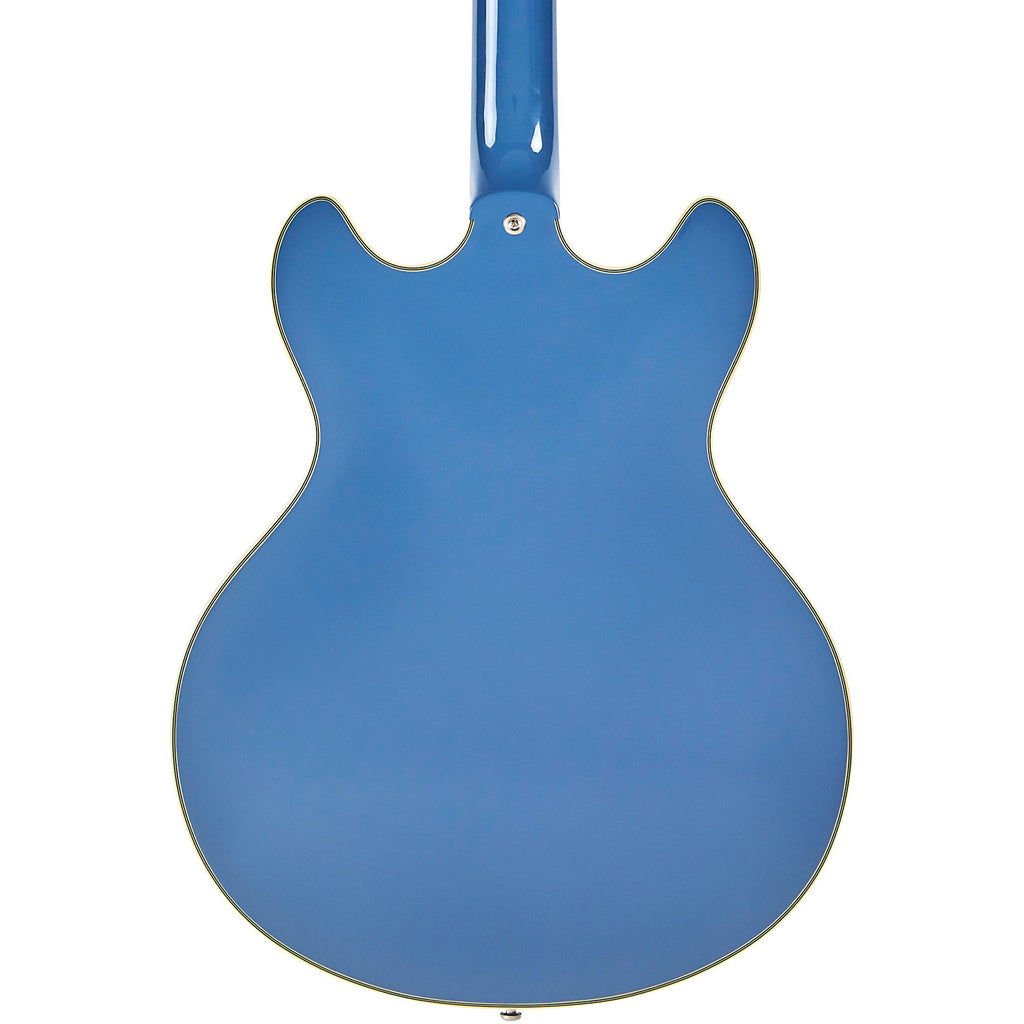 D'Angelico Excel DC Tour Semi-Hollow Electric Guitar With Supro Bolt Bucker Pickups and Stopbar Tailpiece Slate Blue