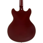 D'Angelico Excel DC Tour Semi-Hollow Electric Guitar With Supro Bolt Bucker Pickups and Stopbar Tailpiece Solid Wine