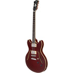 D'Angelico Excel DC Tour Semi-Hollow Electric Guitar With Supro Bolt Bucker Pickups and Stopbar Tailpiece Solid Wine
