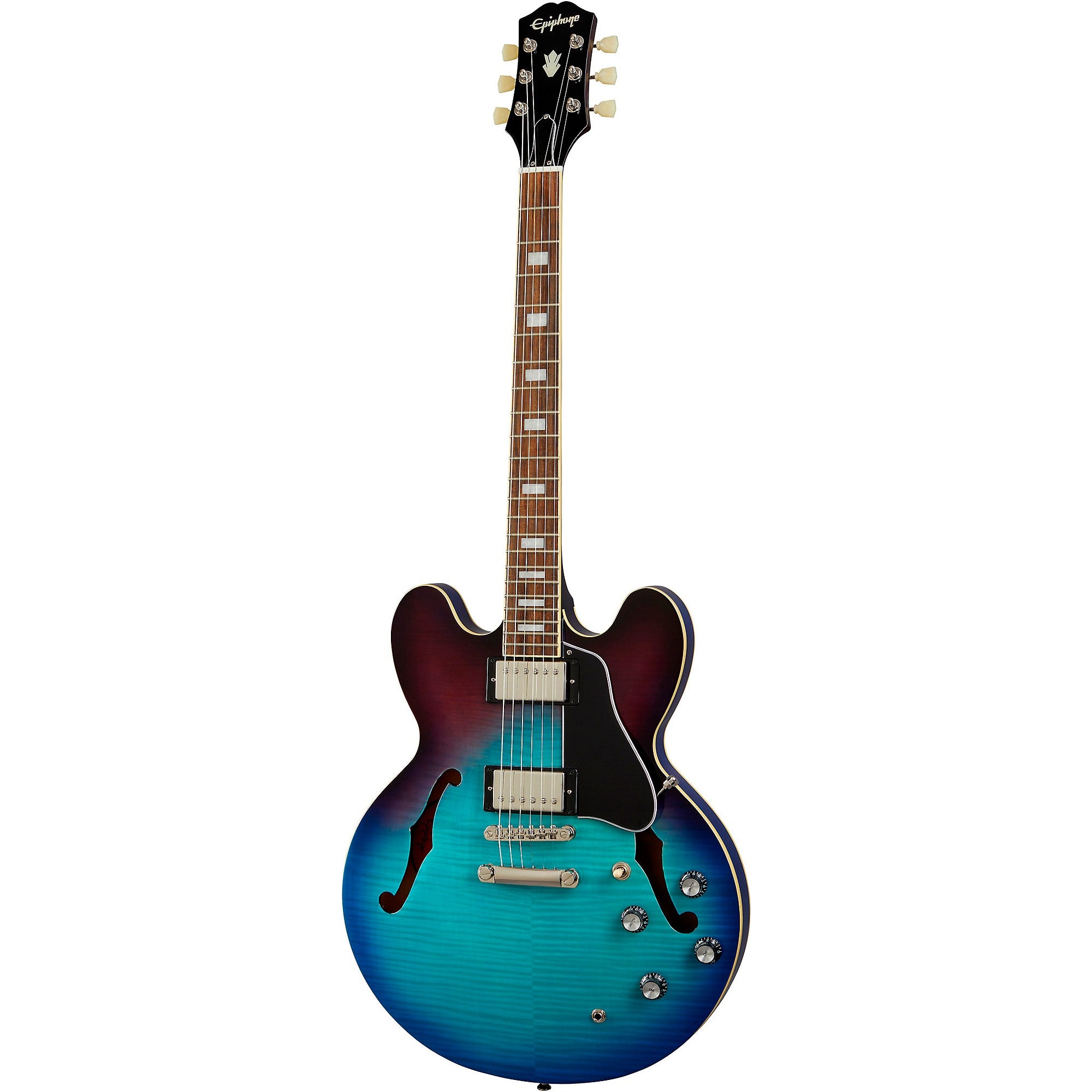 Epiphone ES-335 Figured Semi-Hollow Electric Guitar Blueberry Burst
