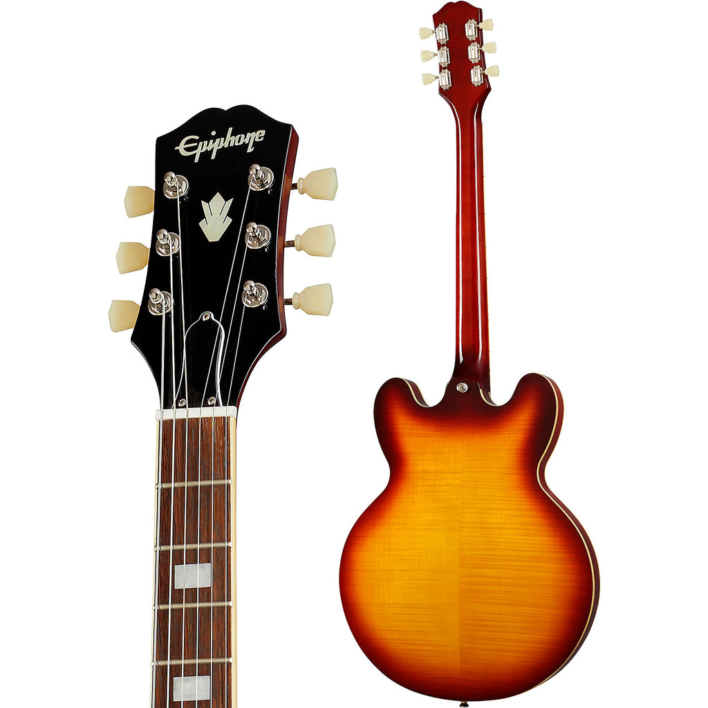 Epiphone ES-335 Figured Semi-Hollow Electric Guitar Raspberry Tea Burst