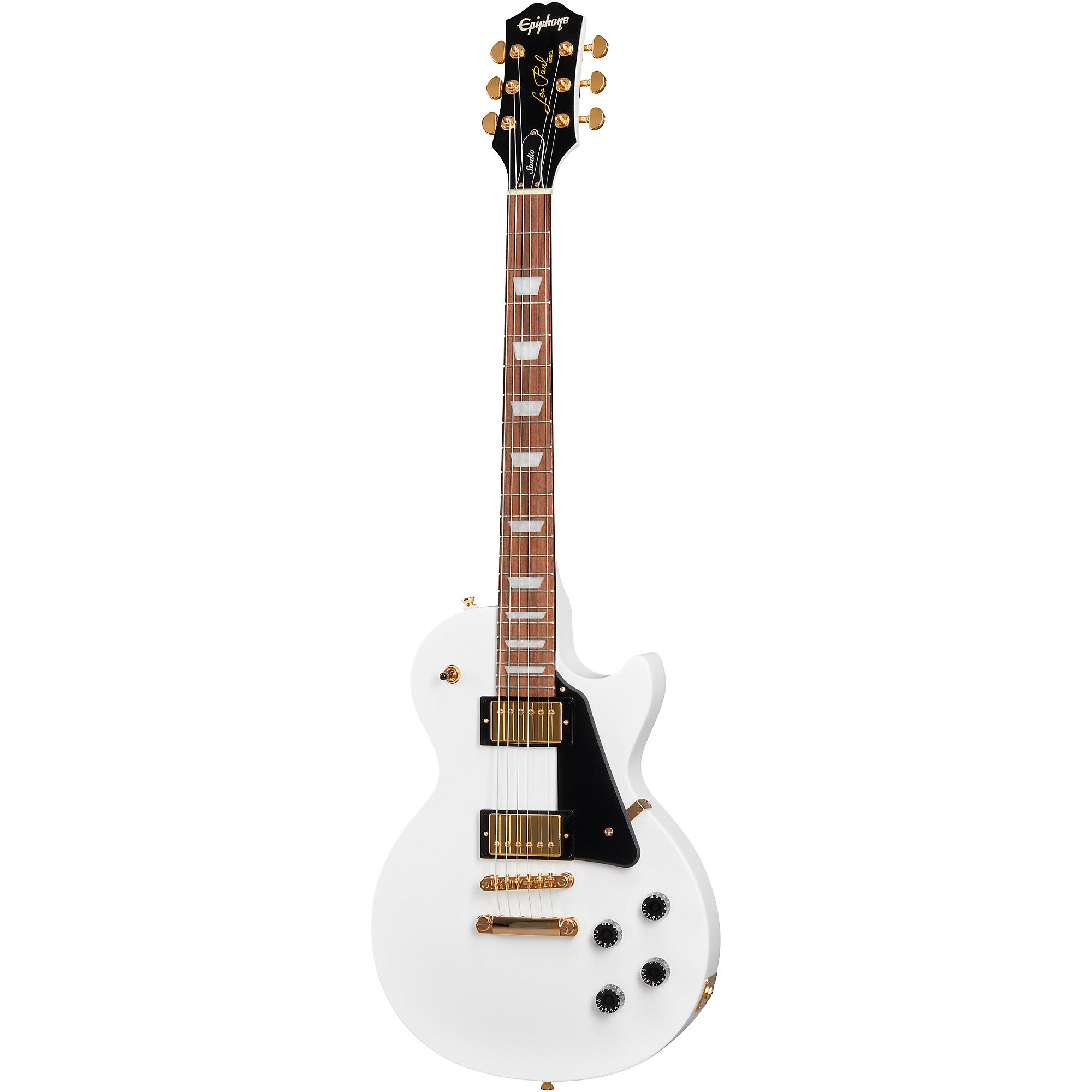 Epiphone Les Paul Studio Gold Limited-Edition Electric Guitar Alpine White