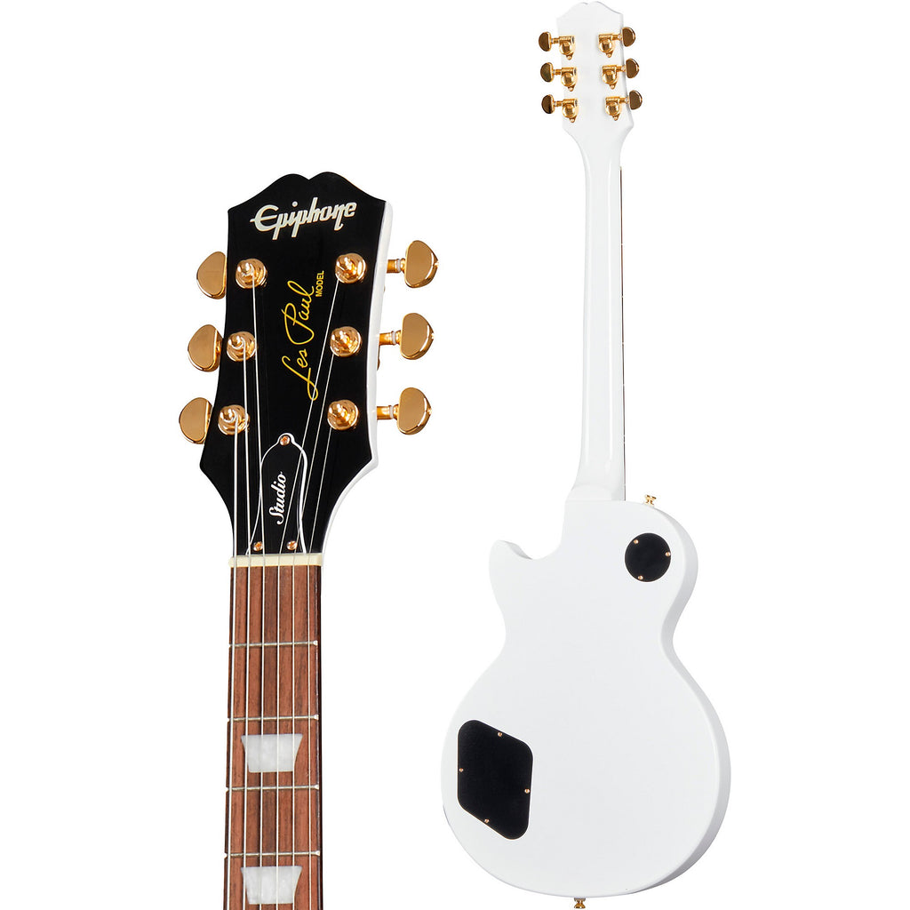 Epiphone Les Paul Studio Gold Limited-Edition Electric Guitar Alpine White