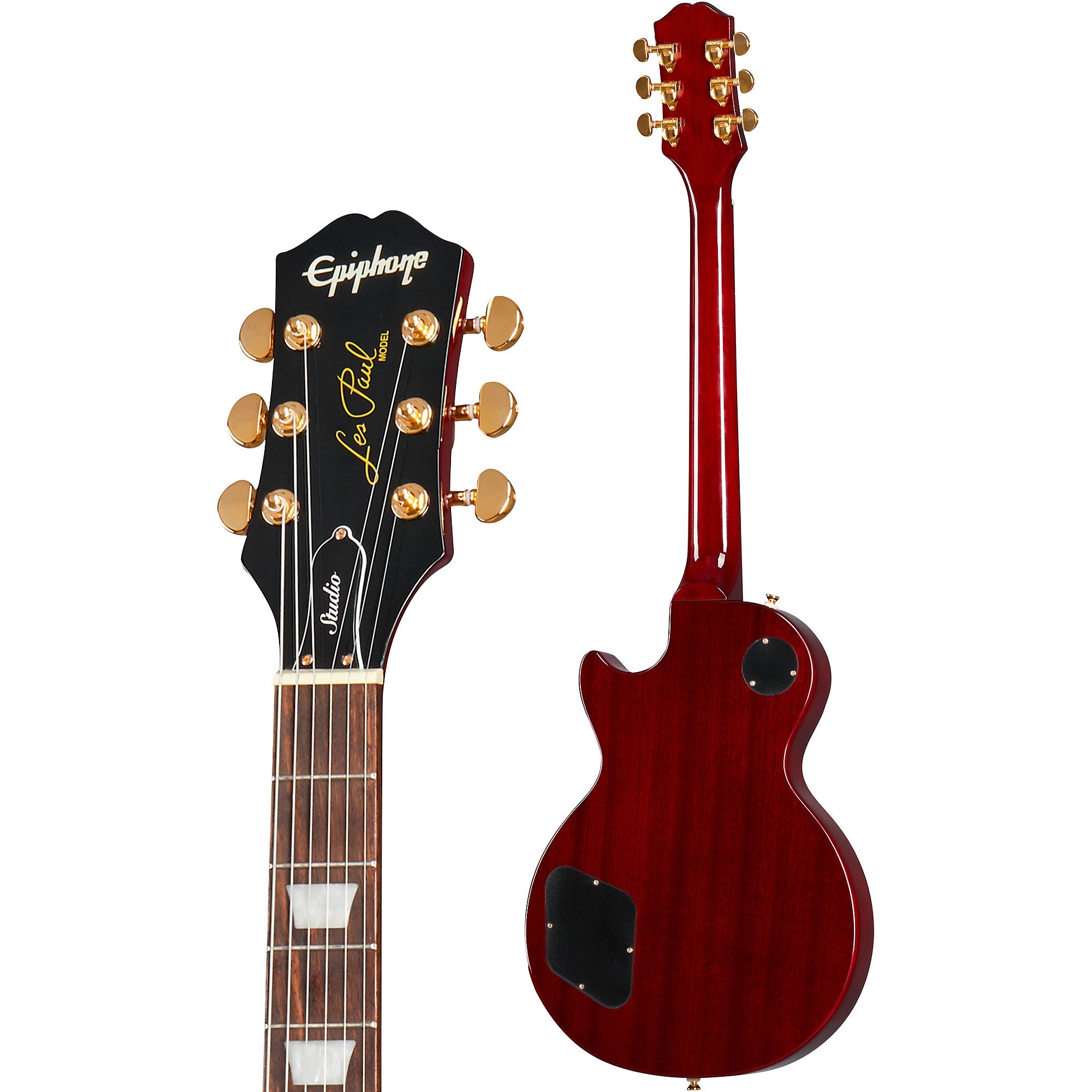 Epiphone Les Paul Studio Gold Limited-Edition Electric Guitar Wine Red