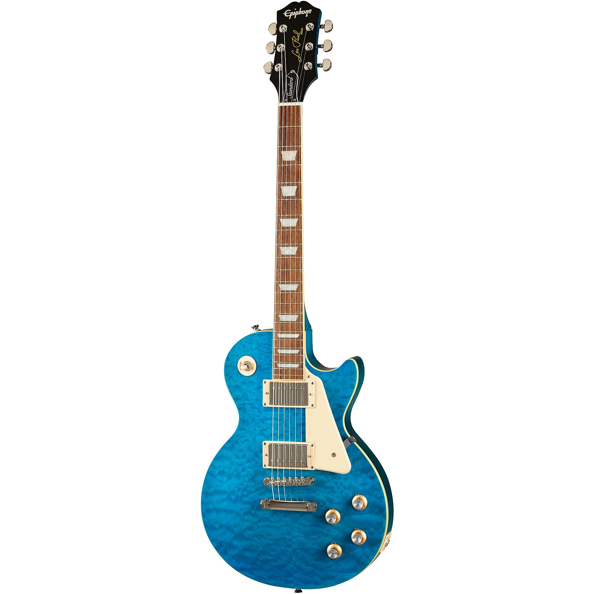 Epiphone Les Paul Standard '60s Quilt Top Limited-Edition Electric Guitar Translucent Blue