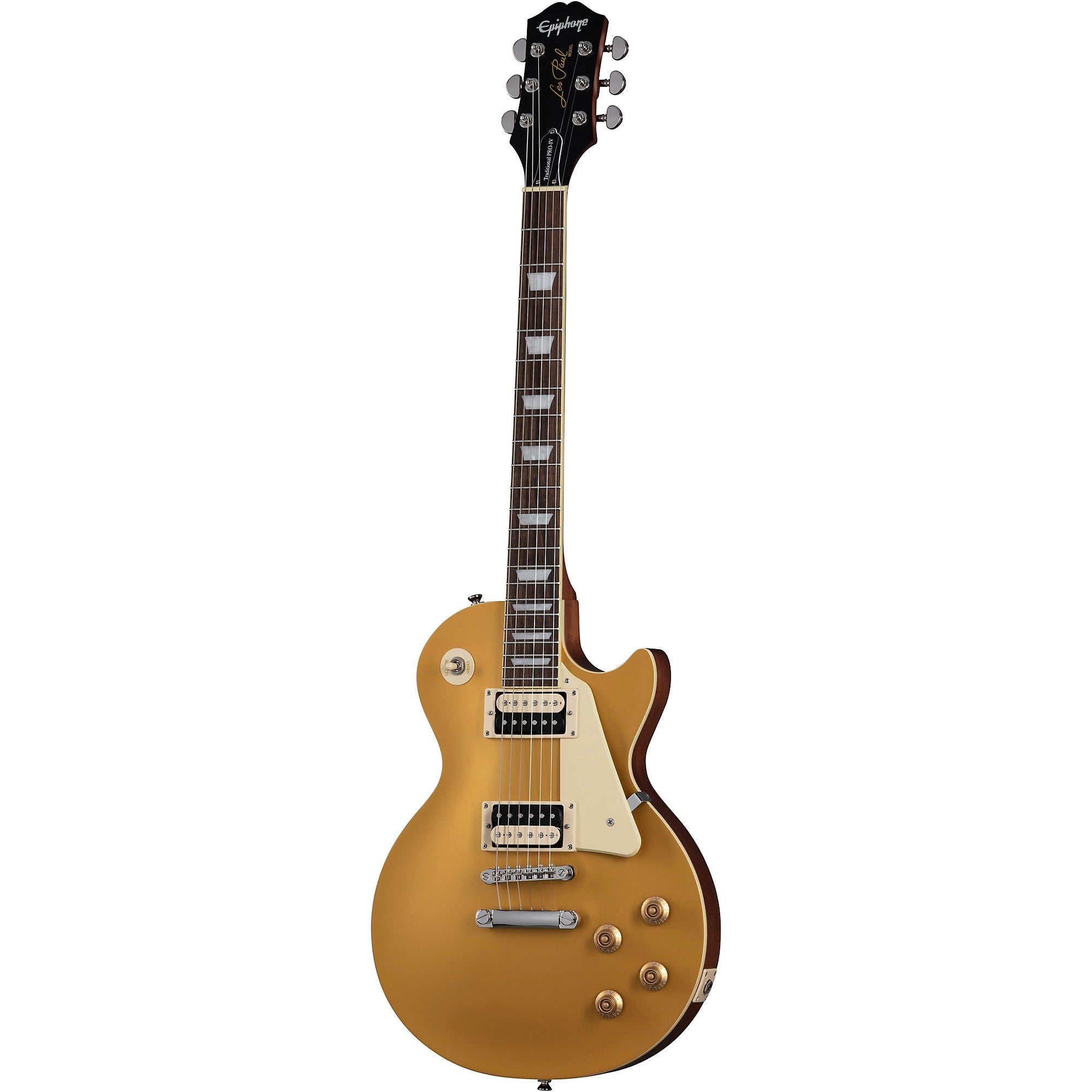 Epiphone Les Paul Traditional Pro IV Limited-Edition Electric Guitar Worn Metallic Gold