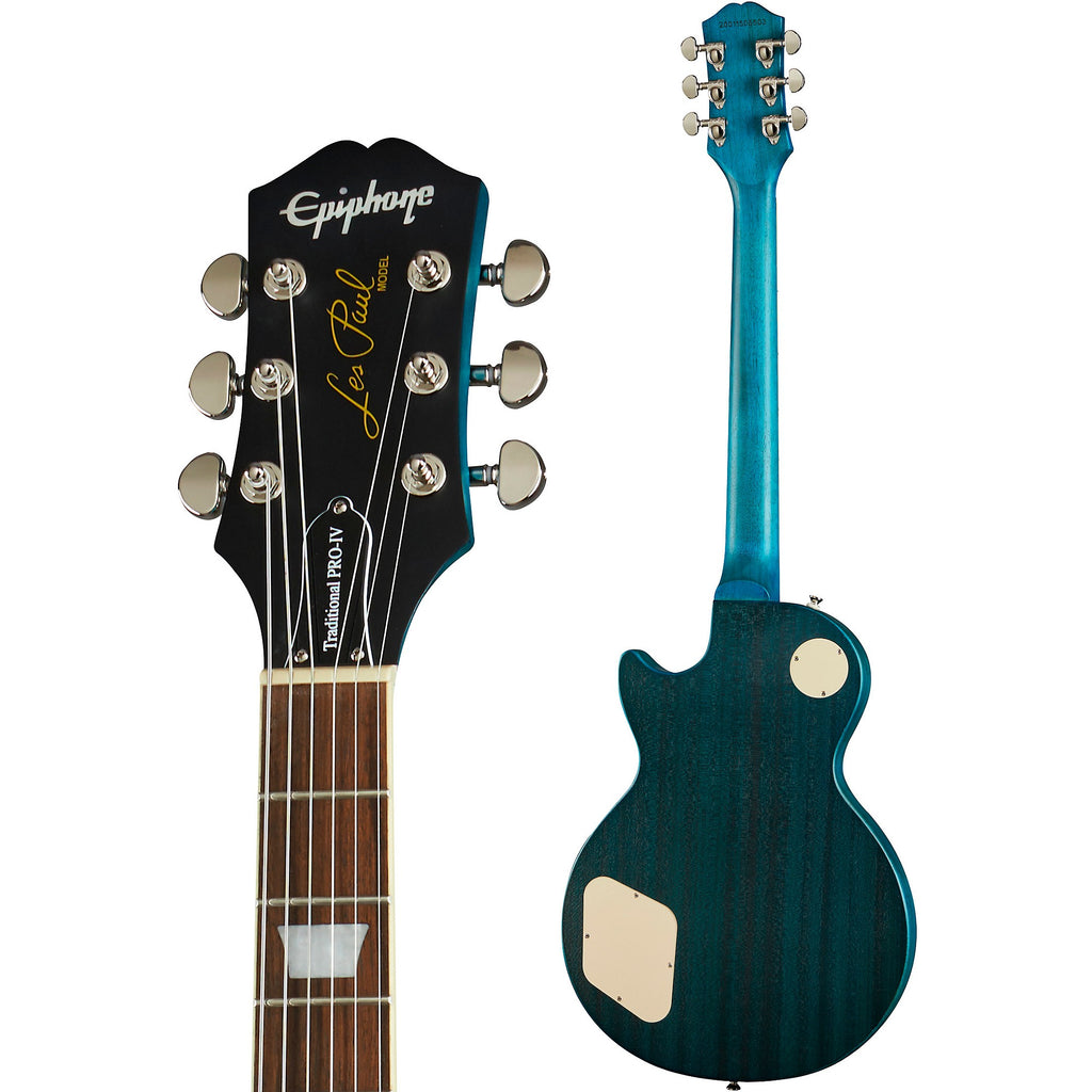 Epiphone Les Paul Traditional Pro IV Limited-Edition Electric Guitar Worn Pacific Blue