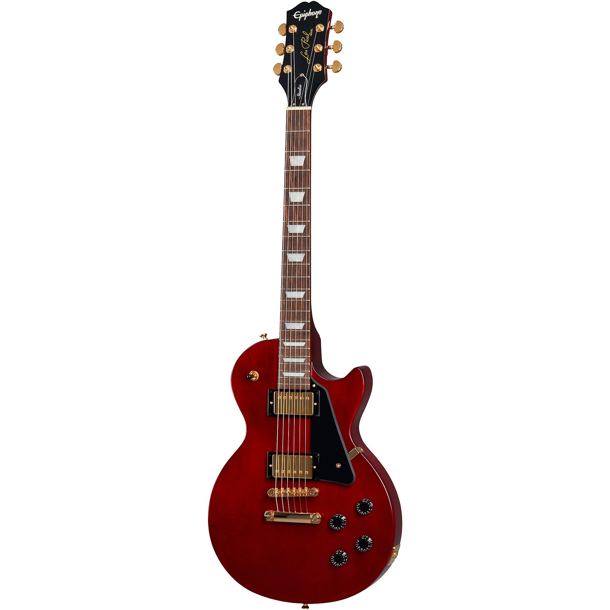 Epiphone Les Paul Studio Gold Limited-Edition Electric Guitar Wine Red