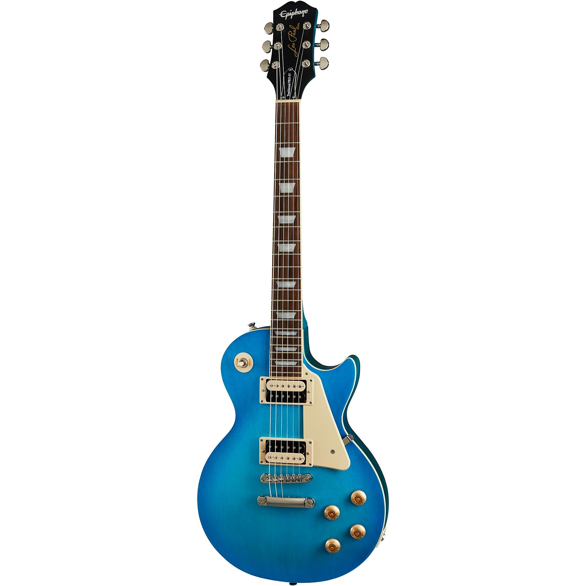 Epiphone Les Paul Traditional Pro IV Limited-Edition Electric Guitar Worn Pacific Blue