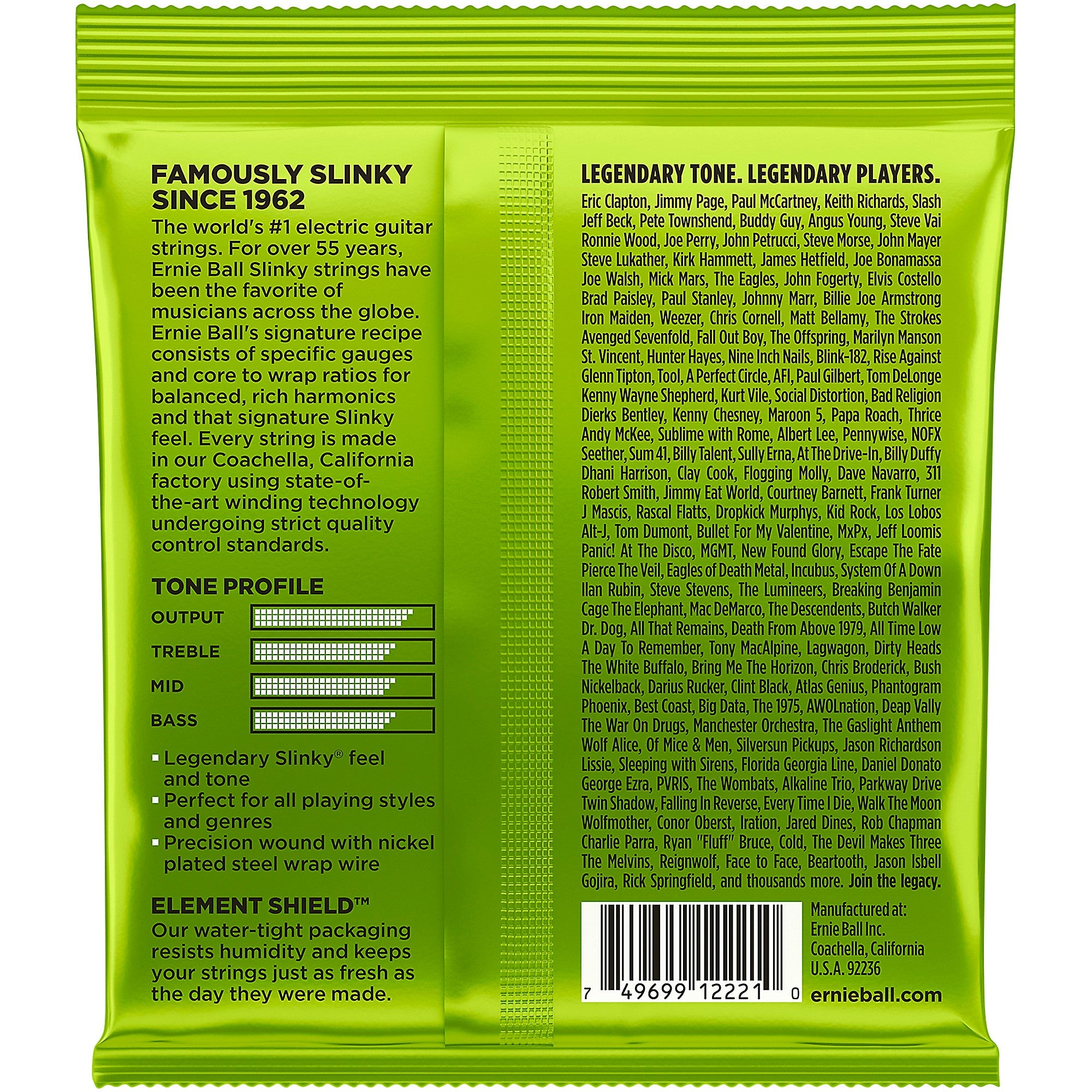 Ernie Ball Regular Slinky 2221 (10-46) Nickel Wound Electric Guitar Strings