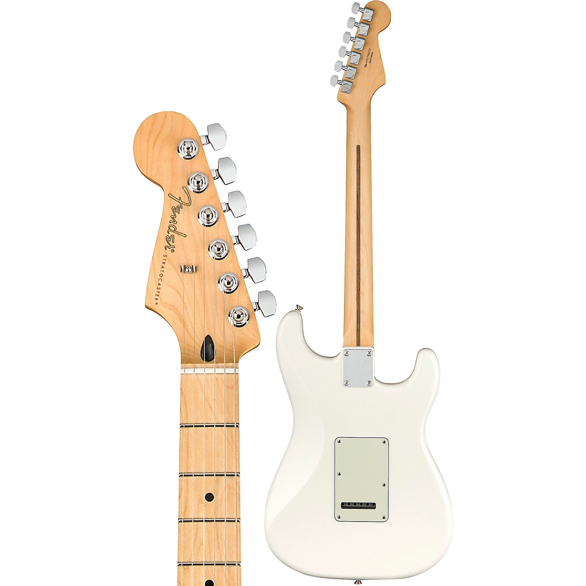 Fender Player Stratocaster Maple Fingerboard Left-Handed Electric Guitar Polar White