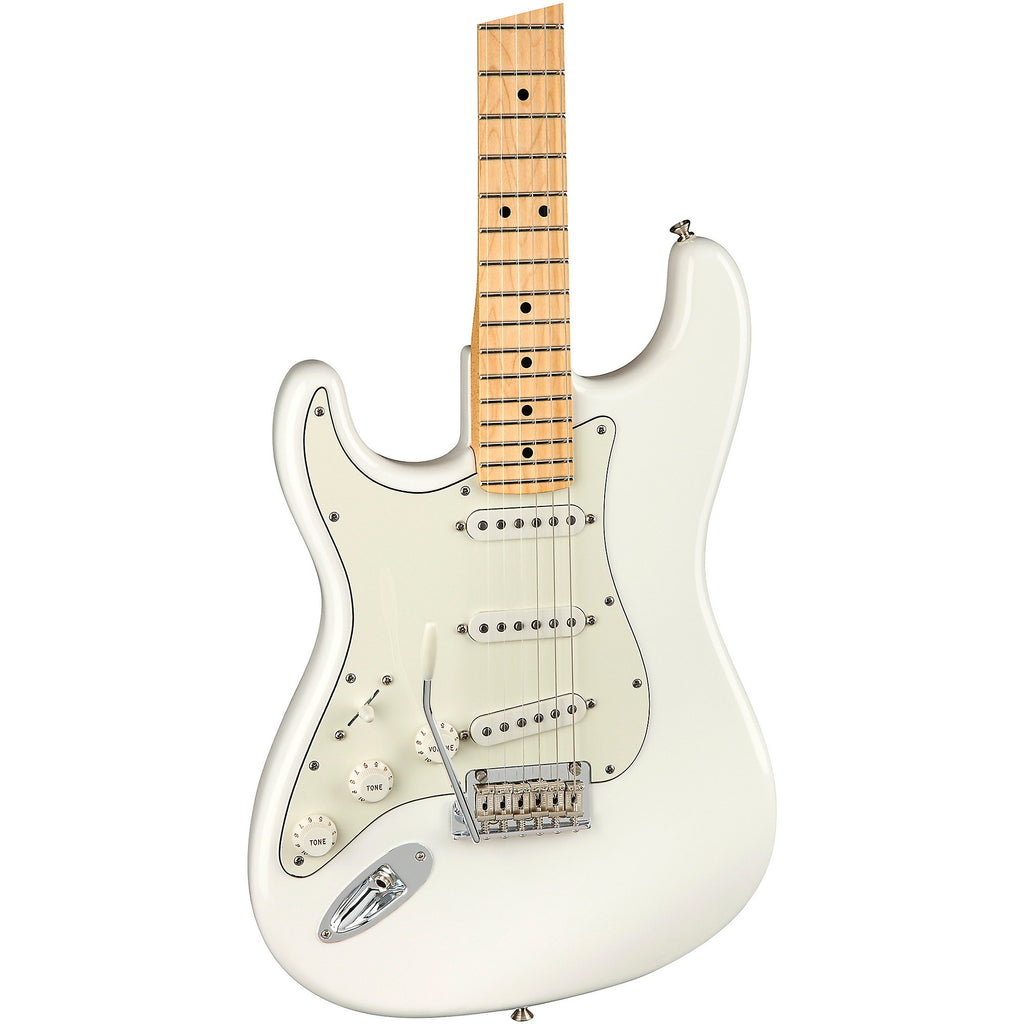 Fender Player Stratocaster Maple Fingerboard Left-Handed Electric Guitar Polar White