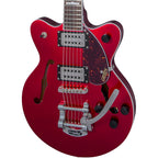 Gretsch Guitars G2657T Streamliner Center Block Jr. Double-Cut With Bigsby Electric Guitar Candy Apple Red