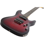 Schecter Guitar Research Demon-6 Electric Guitar Crimson Red Burst