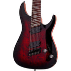 Schecter Guitar Research Omen Elite-7 MS Electric Guitar Black Cherry Burst