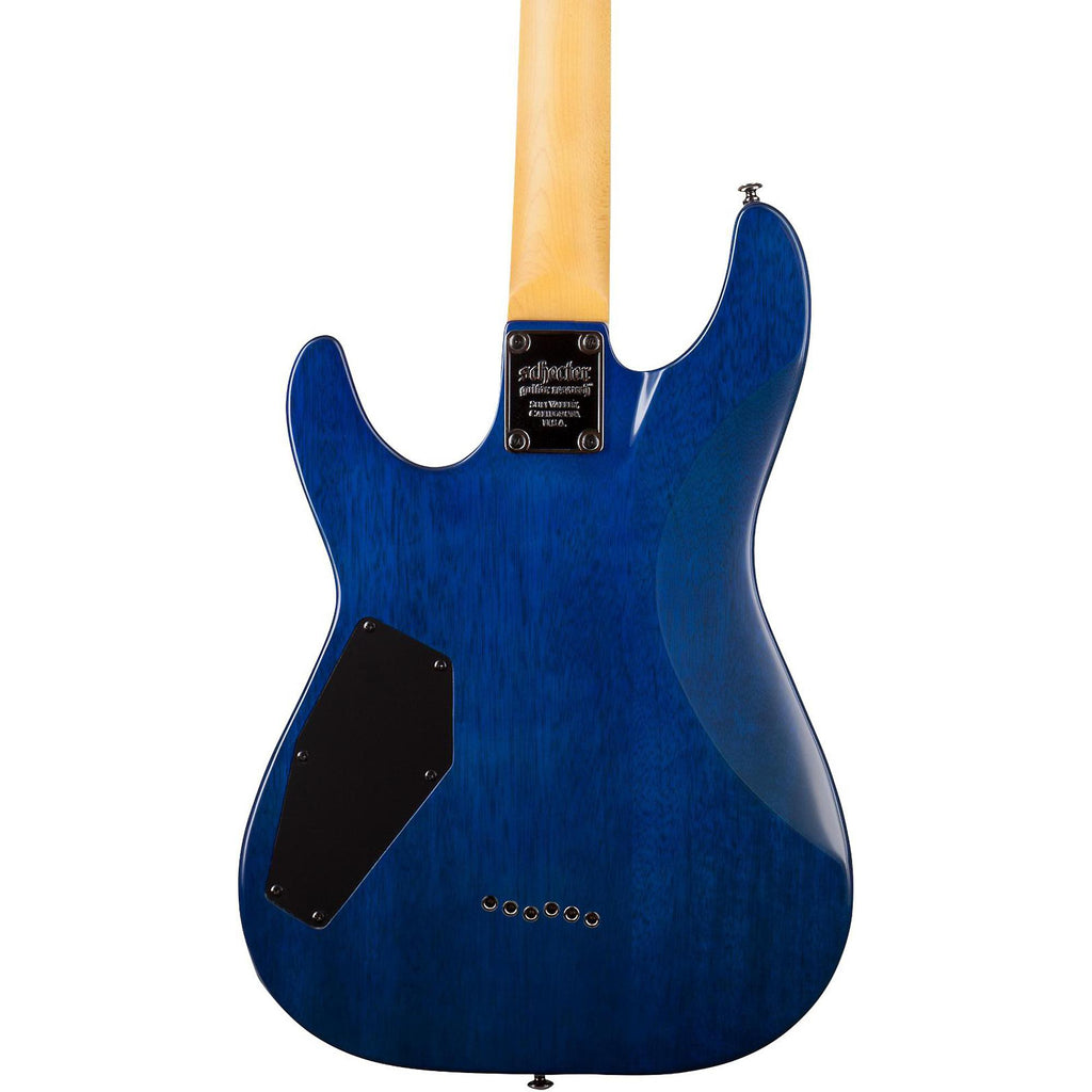 Schecter Guitar Research Omen Extreme-6 Electric Guitar Ocean Blue Burst