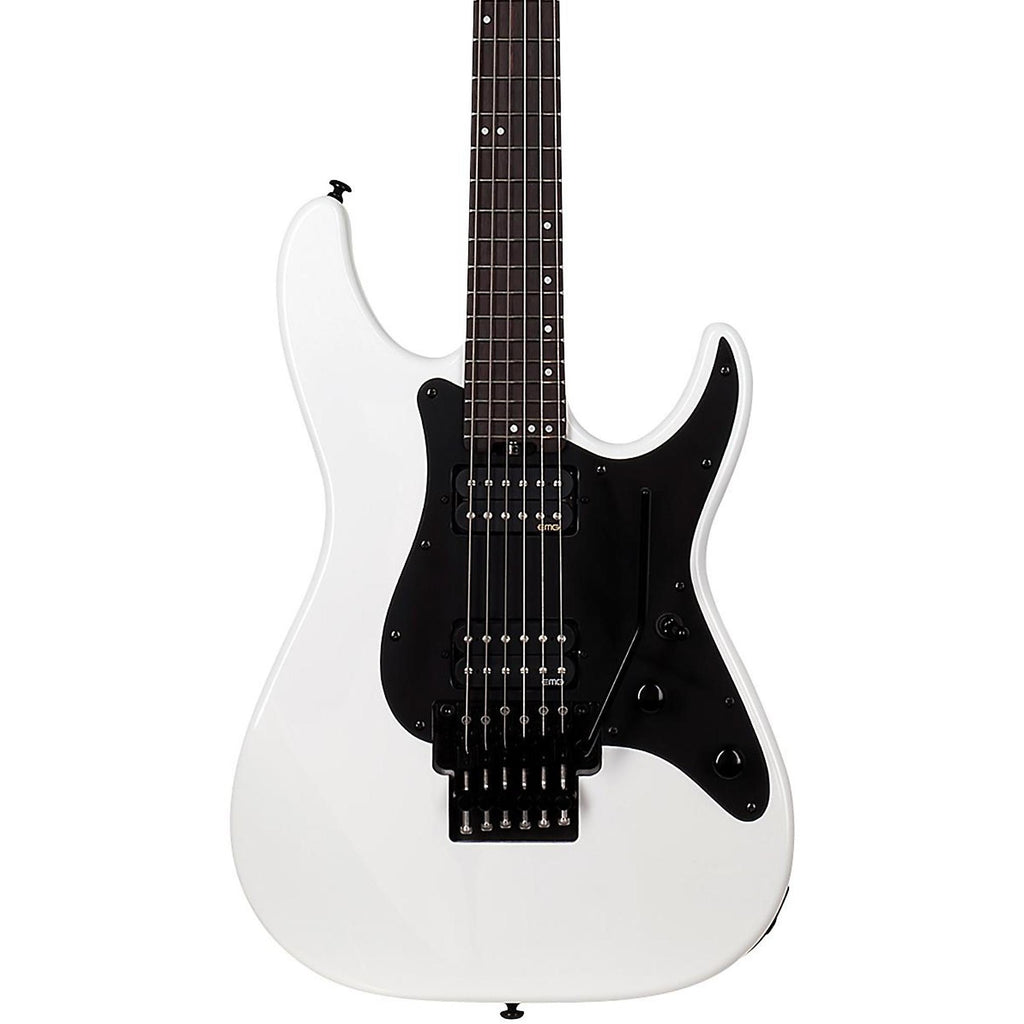 Schecter Guitar Research Sun Valley Super Shredder FR SFG Electric Guitar Gloss White Black Pickguard
