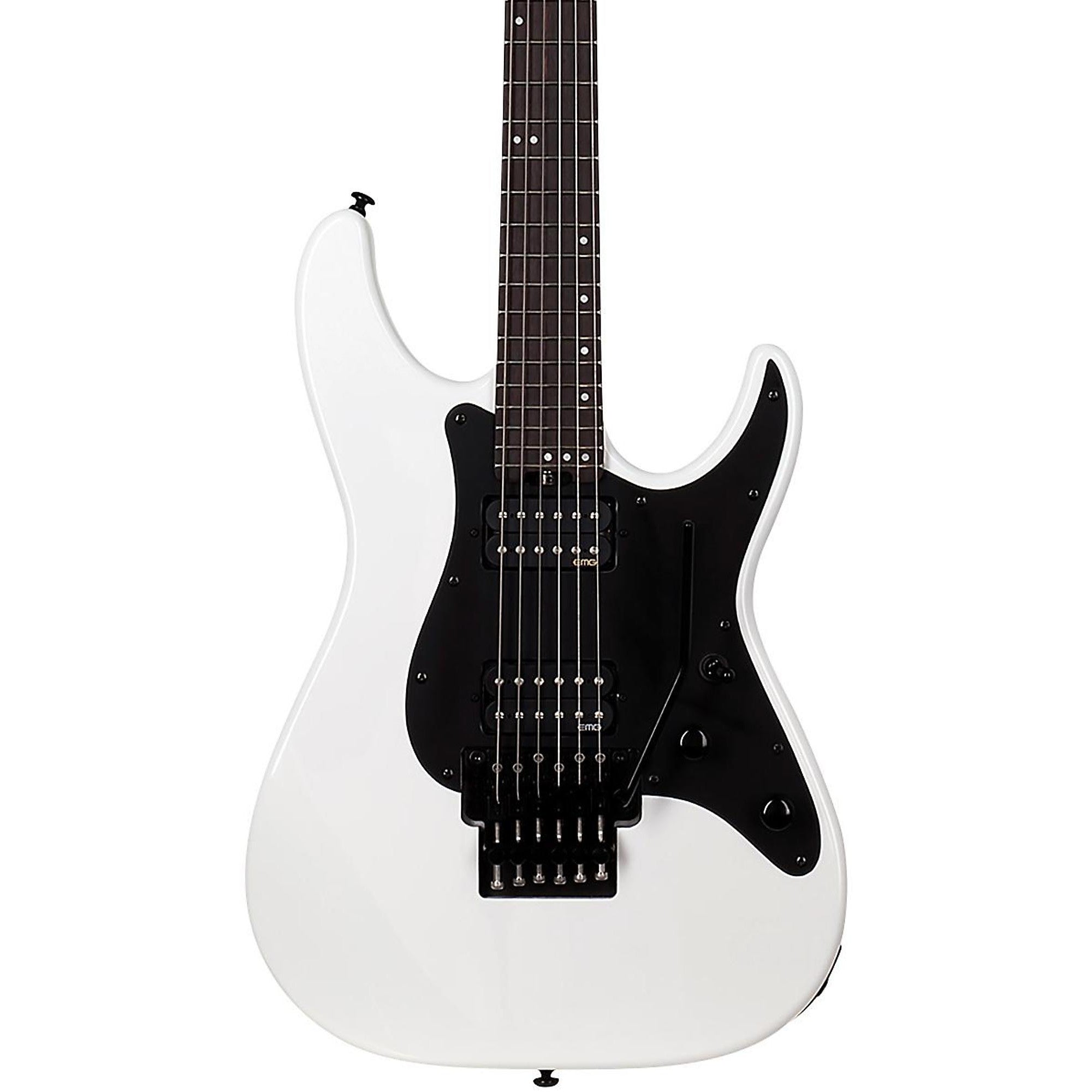 Schecter Guitar Research Sun Valley Super Shredder FR SFG Electric Guitar Gloss White Black Pickguard