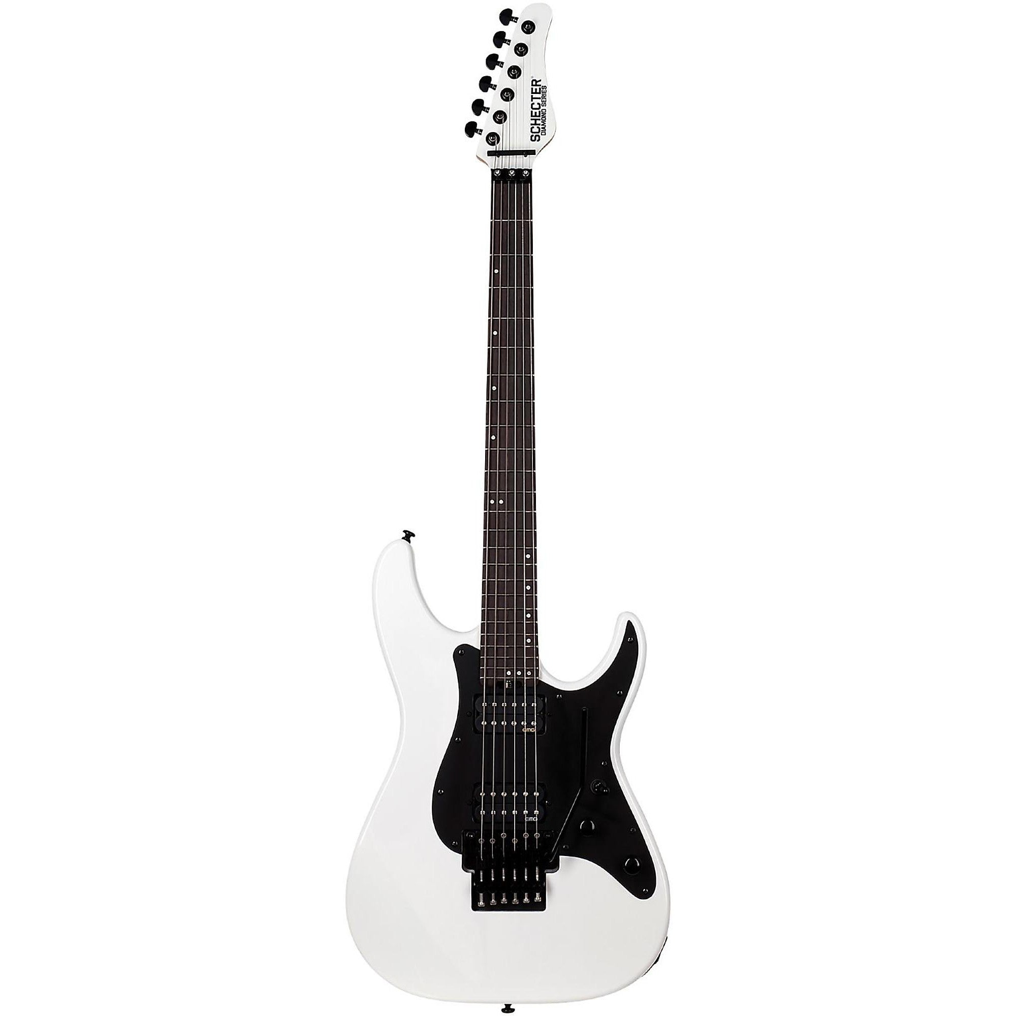 Schecter Guitar Research Sun Valley Super Shredder FR SFG Electric Guitar Gloss White Black Pickguard