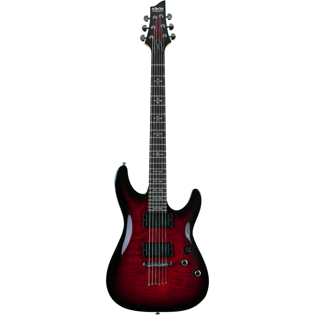 Schecter Guitar Research Demon-6 Electric Guitar Crimson Red Burst