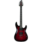 Schecter Guitar Research Demon-6 Electric Guitar Crimson Red Burst
