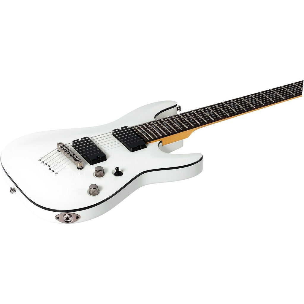 Schecter Guitar Research Demon-7 7-String Electric Guitar Vintage White