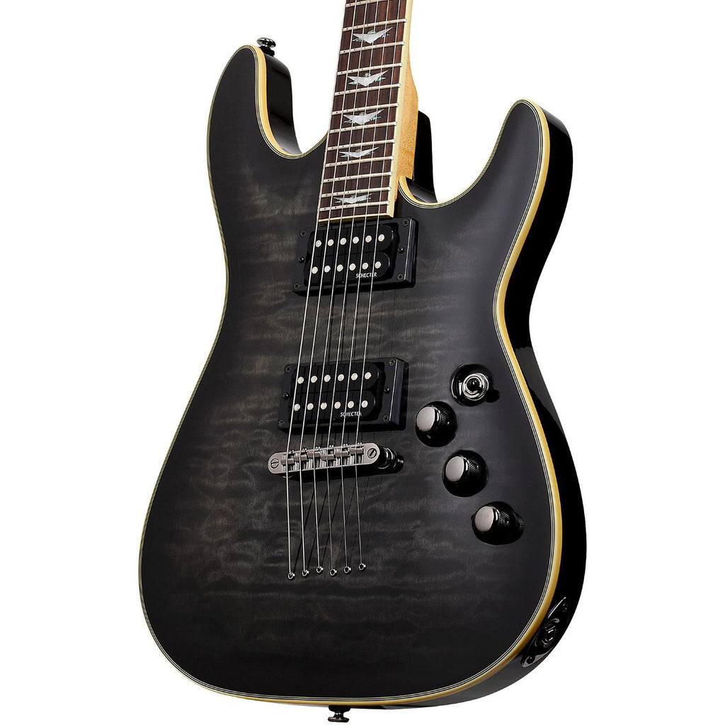 Schecter Guitar Research Omen Extreme-6 Electric Guitar See-Thru Black