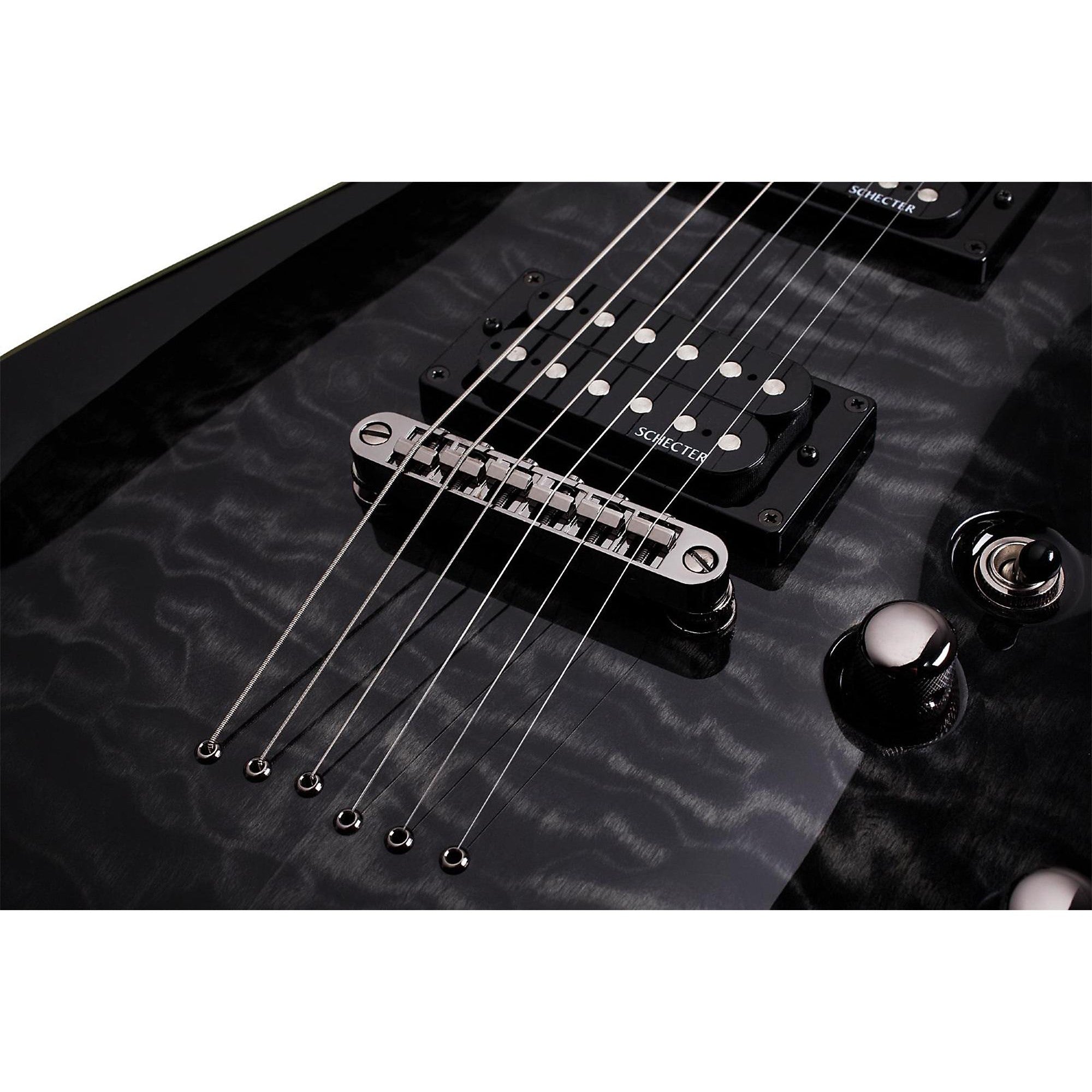 Schecter Guitar Research Omen Extreme-6 Electric Guitar See-Thru Black