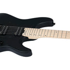 Schecter Guitar Research Sun Valley Super Shredder FR SFG Electric Guitar Satin Black Black Pickguard
