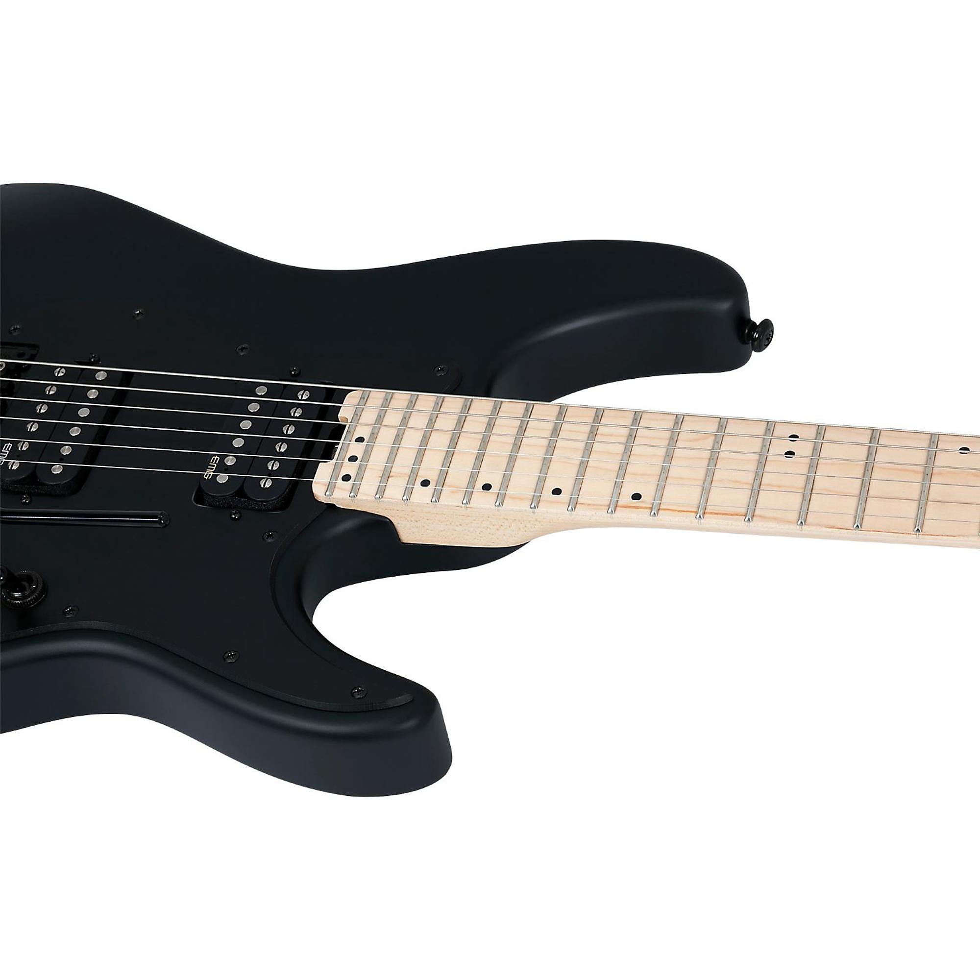 Schecter Guitar Research Sun Valley Super Shredder FR SFG Electric Guitar Satin Black Black Pickguard