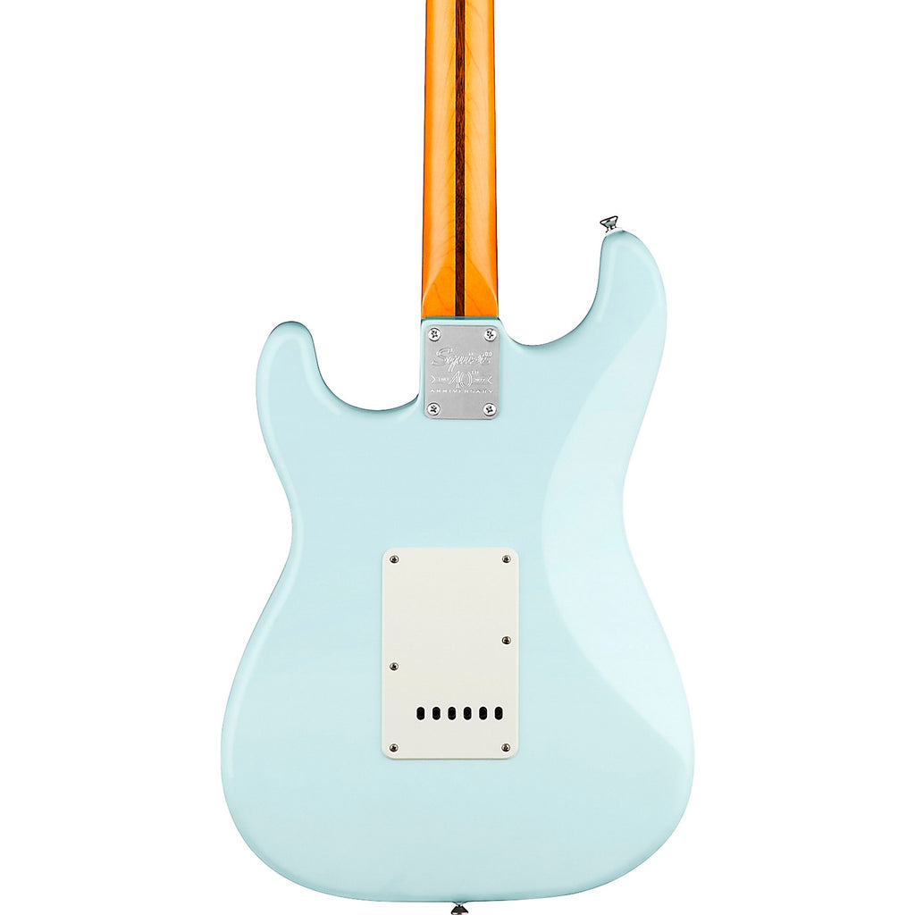 Squier 40th Anniversary Stratocaster Vintage Edition Electric Guitar Satin Sonic Blue