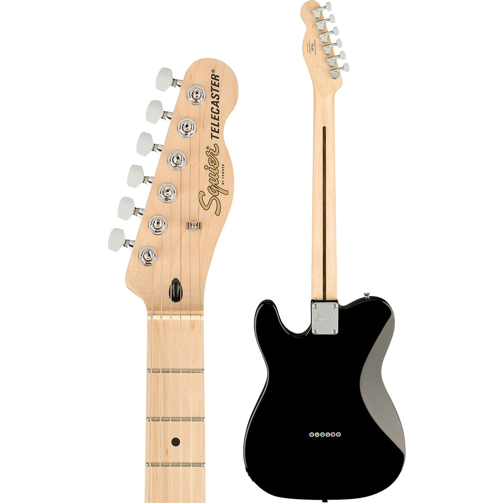 Squier Affinity Series Telecaster Deluxe Maple Fingerboard Electric Guitar Black