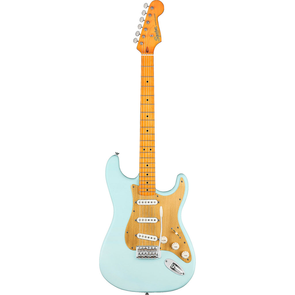 Squier 40th Anniversary Stratocaster Vintage Edition Electric Guitar Satin Sonic Blue