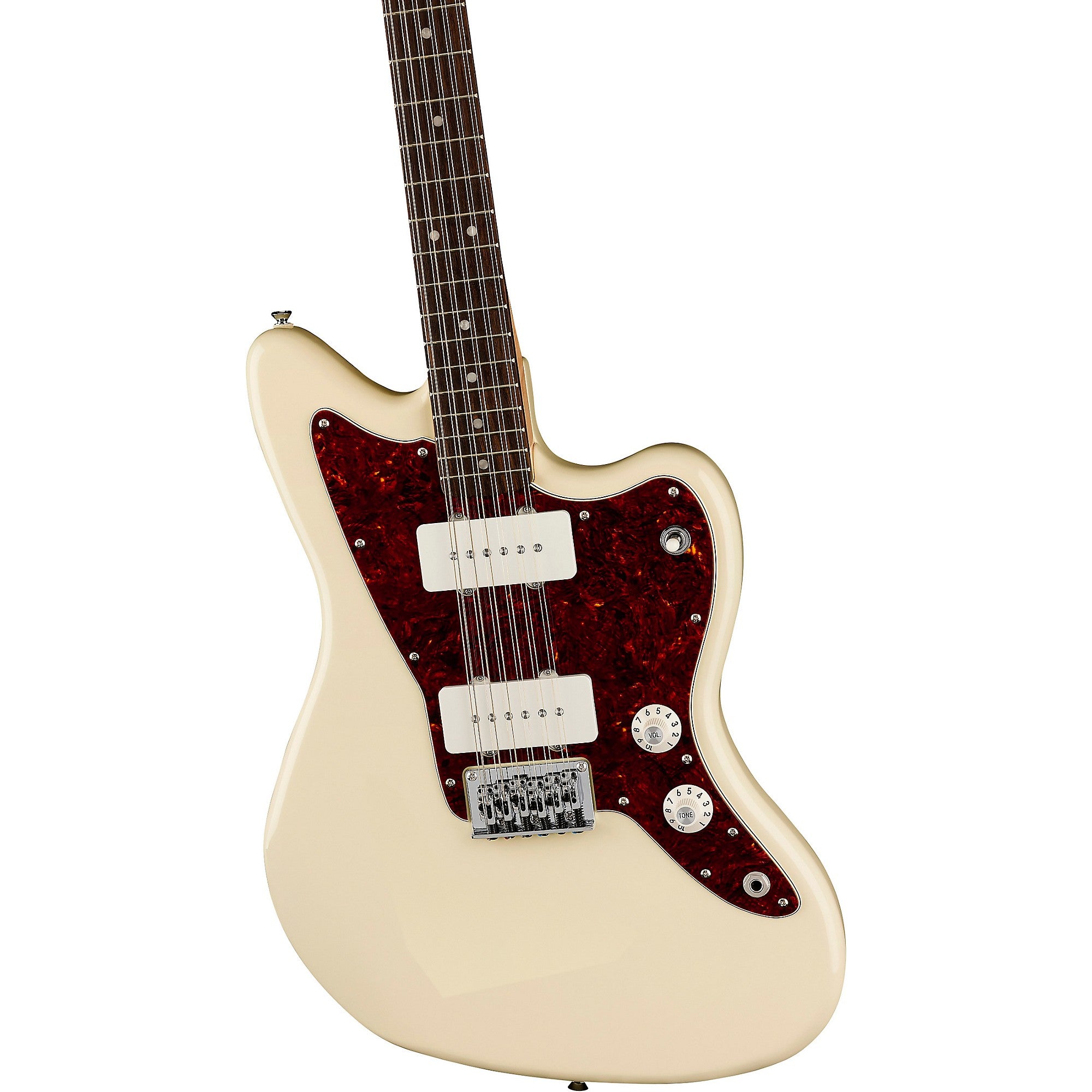 Squier Paranormal Jazzmaster XII Laurel Fingerboard 12-String Electric Guitar Olympic White