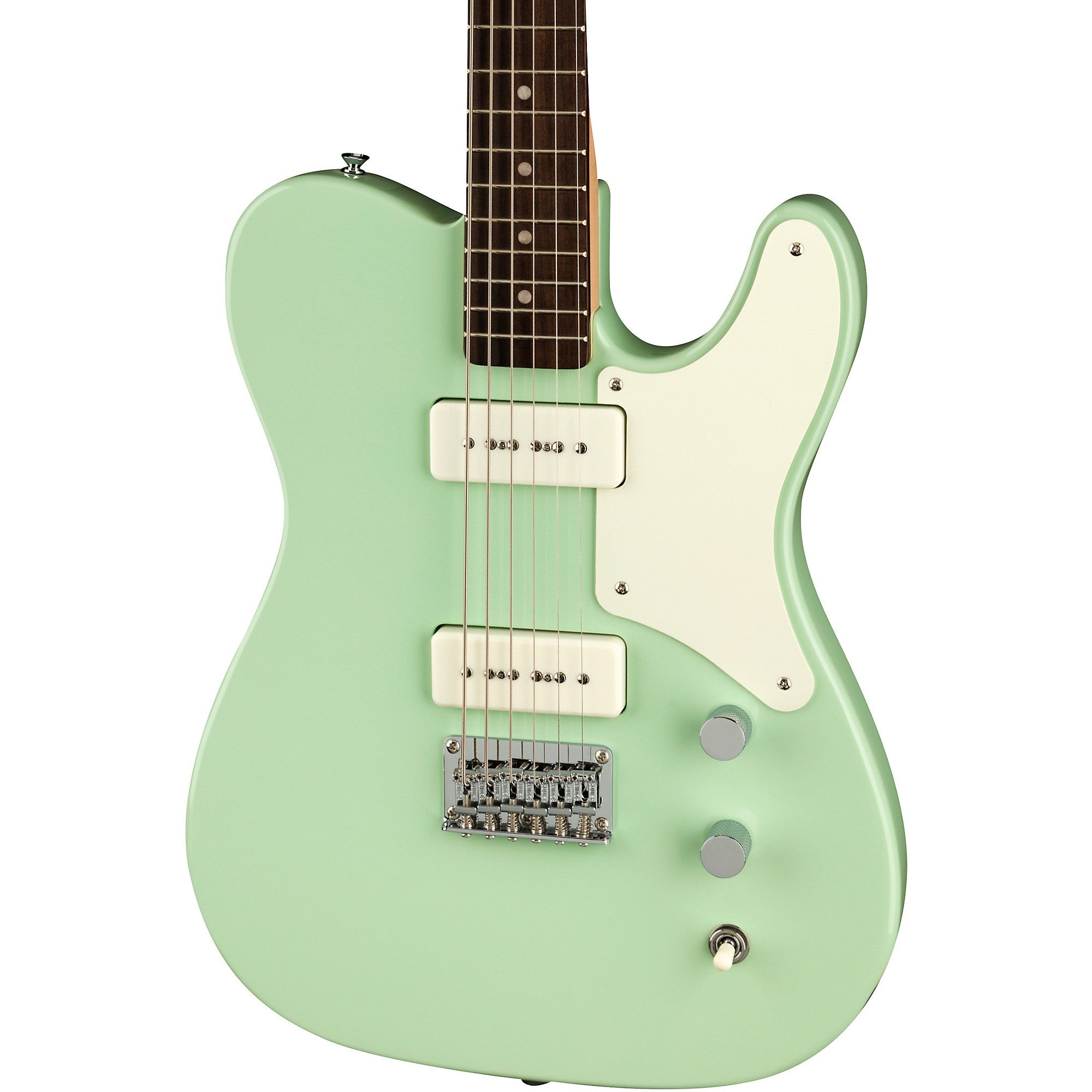 Squier Paranormal Series Baritone Cabronita Telecaster Electric Guitar Surf Green