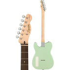Squier Paranormal Series Baritone Cabronita Telecaster Electric Guitar Surf Green