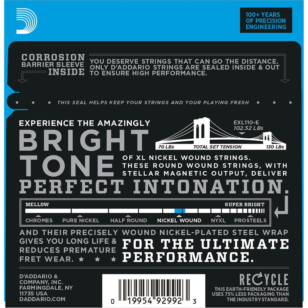 D'Addario EXL110 - Light Electric Guitar Strings (10-46)