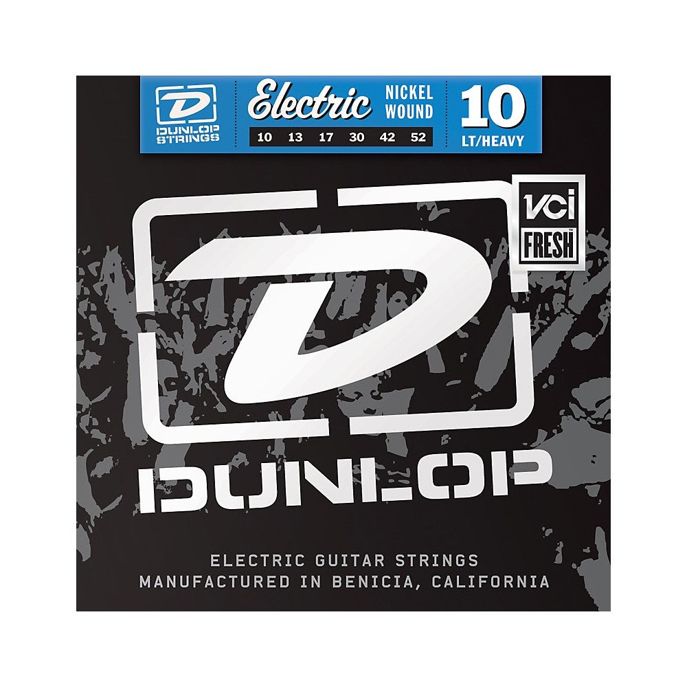 Dunlop Nickel Plated Steel Electric Guitar Strings - Light Top Heavy Bottom 10's