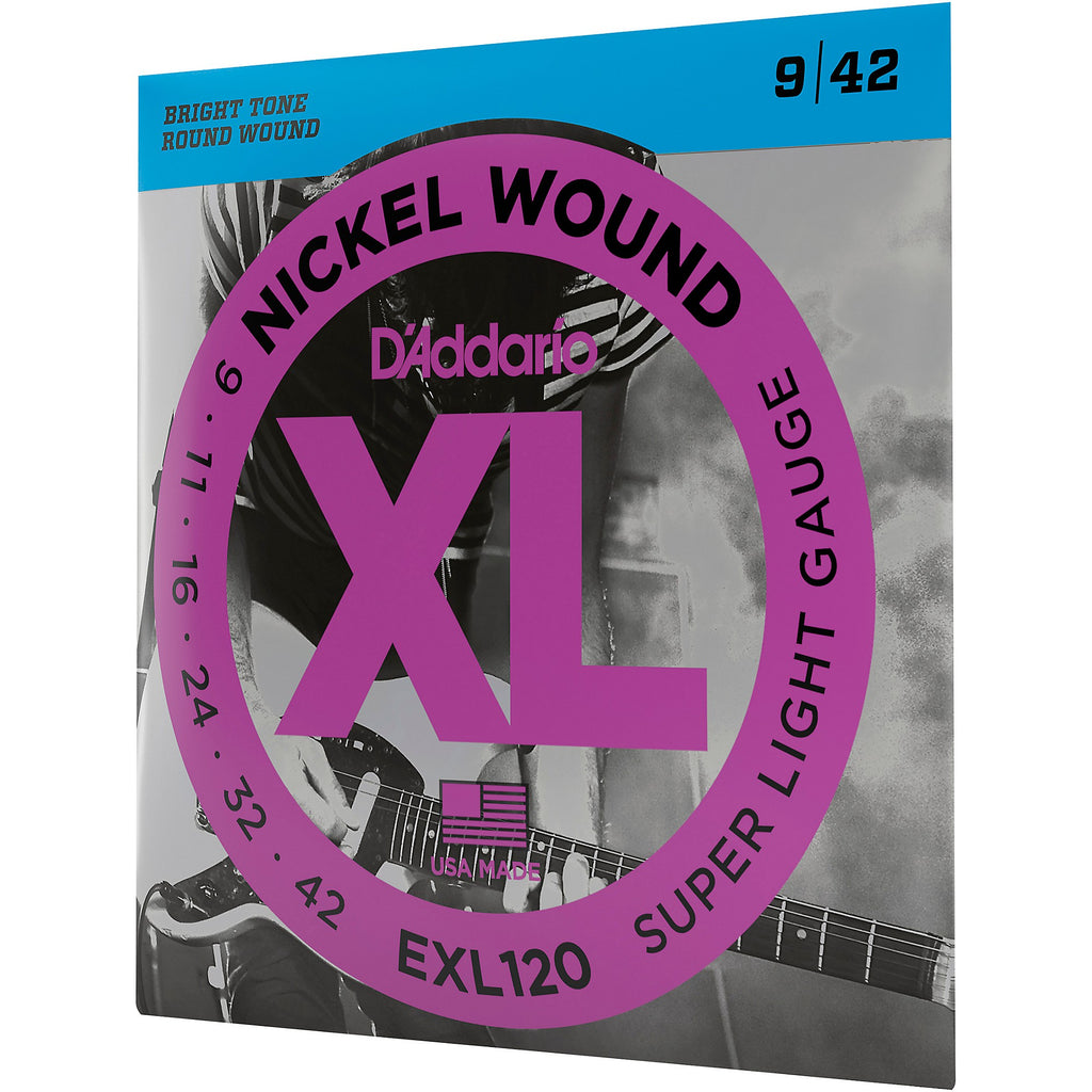 D'Addario EXL120 Nickel Super Light Electric Guitar Strings Single-Pack
