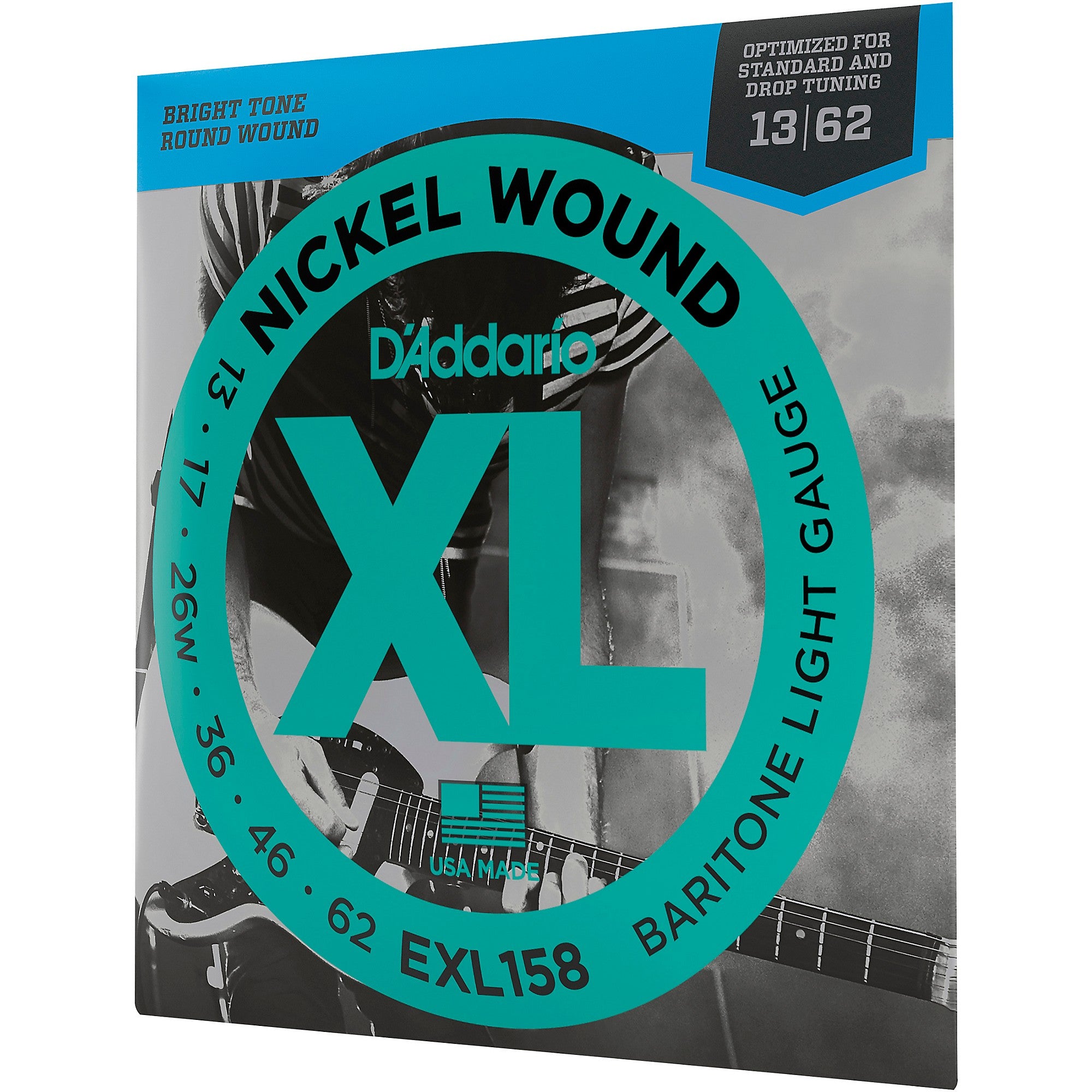 D'Addario EXL158 Light Baritone Electric Guitar Strings