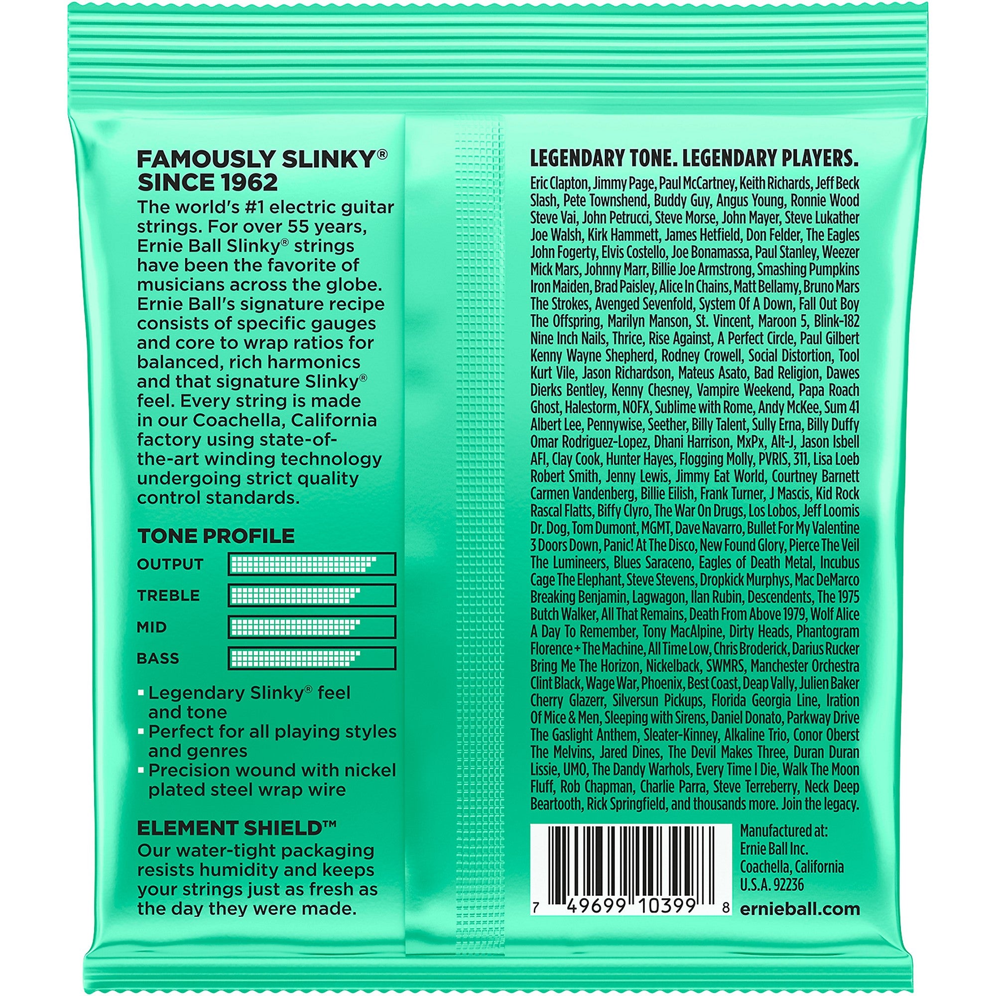 Ernie Ball Hyper Slinky Nickel Wound Electric Guitar Strings 8-42