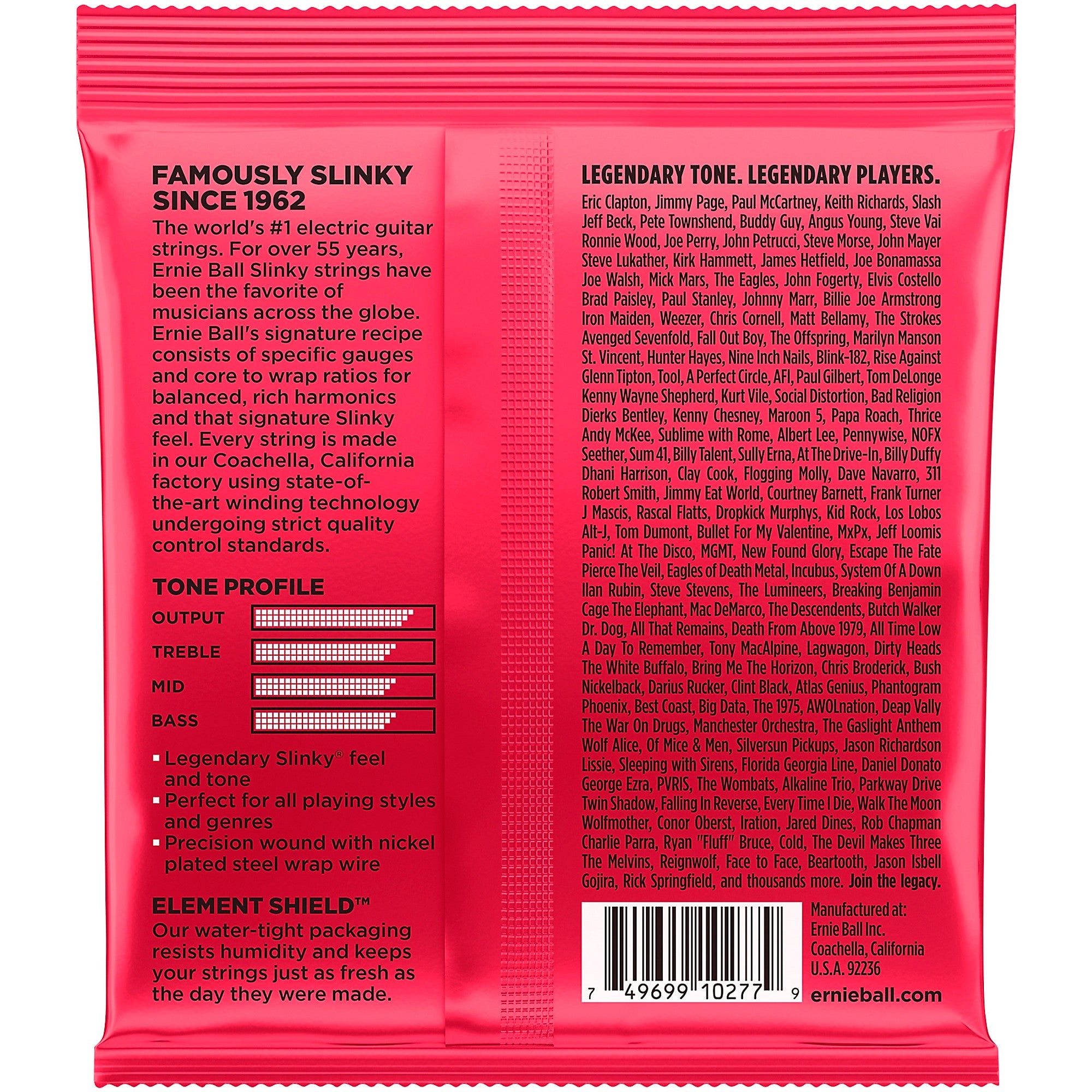 Ernie Ball Burly Slinky Nickel Wound Electric Guitar Strings (11-52)