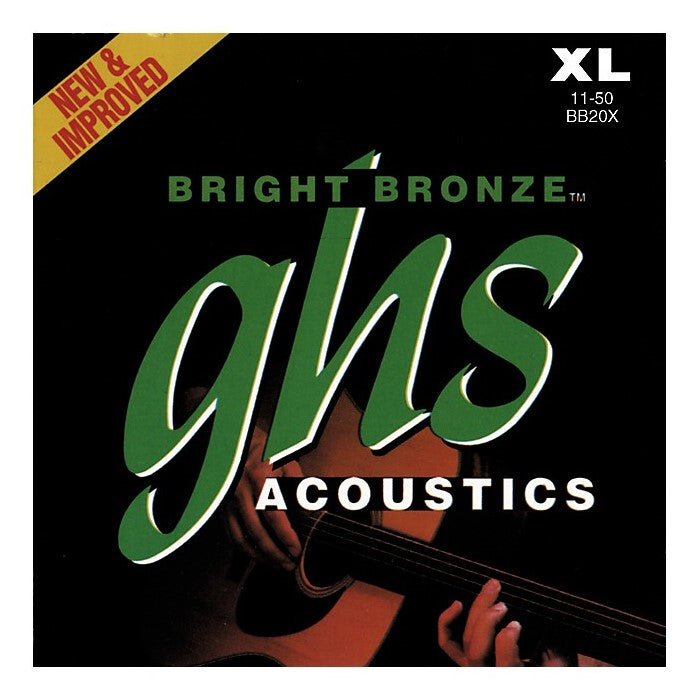 GHS BB20X 80/20 Bronze Extra Light Acoustic Guitar Strings