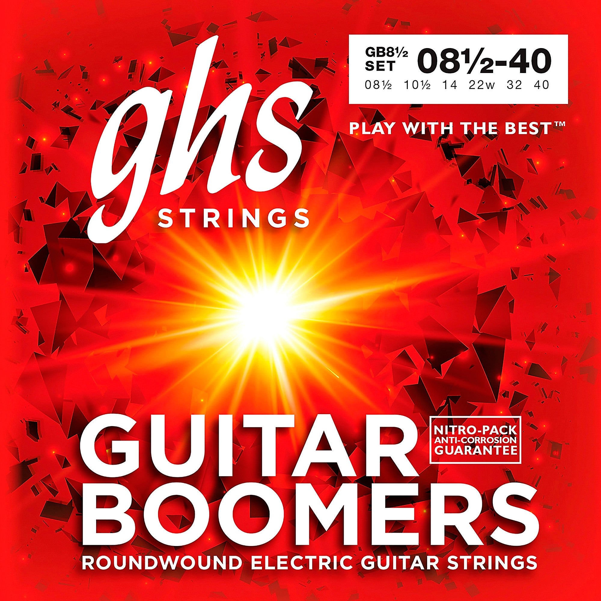 GHS GB8 1/2 Boomers Ultra Light+ Electric Guitar Strings