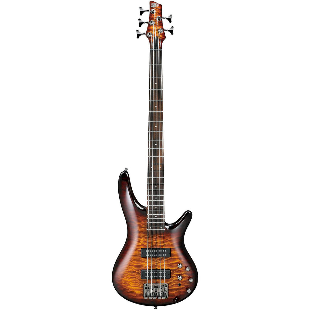 Ibanez SR405EQM Quilted Maple 5-String Electric Bass Guitar Dragon Eye Burst