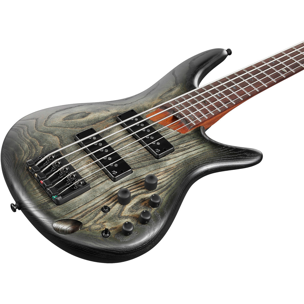 Ibanez SR605E 5-String Electric Bass Guitar Black Stained Burst