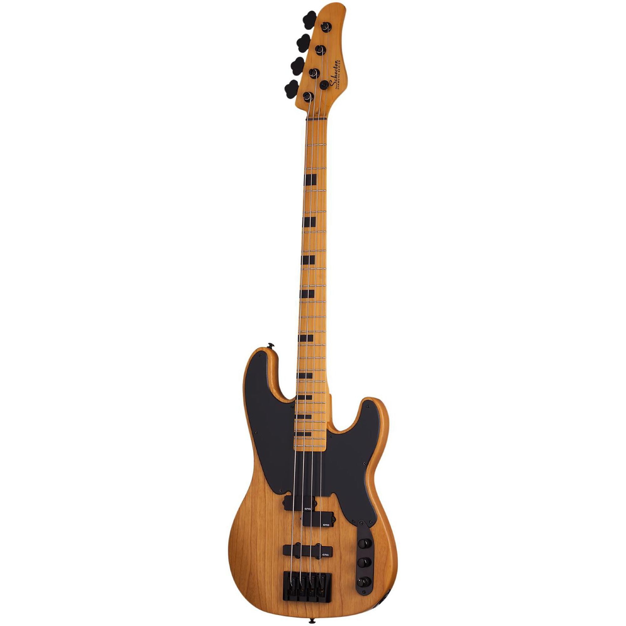 Schecter Guitar Research Model-T Session Electric Bass Guitar Satin Aged Natural